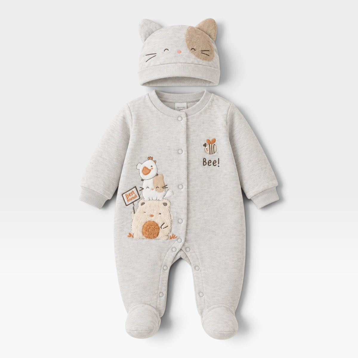 Grey Bee Overall