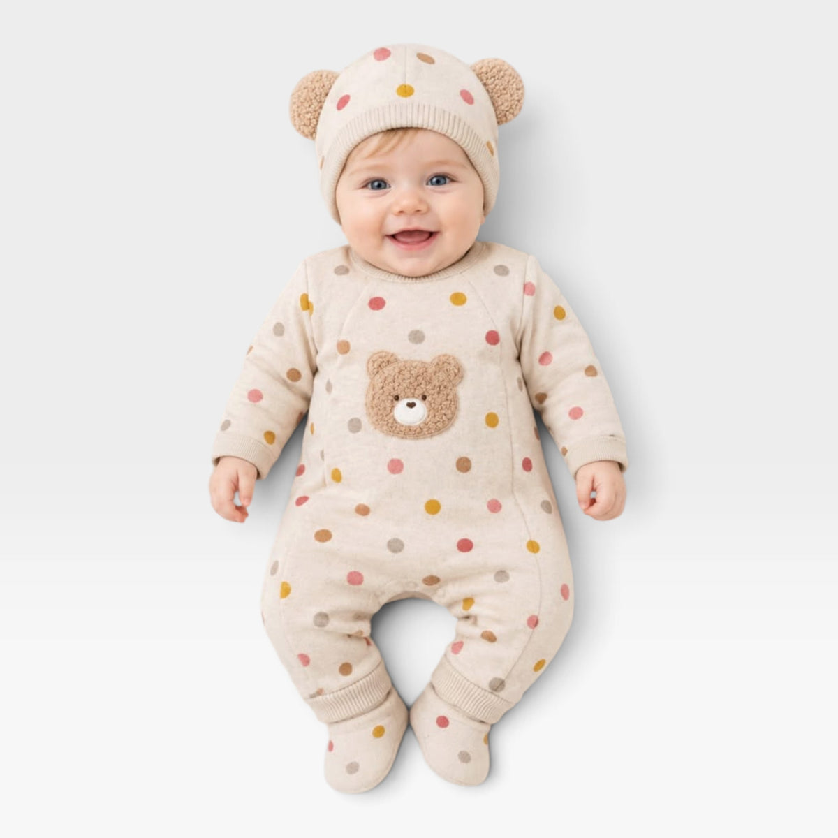 Bear Dotted Overall