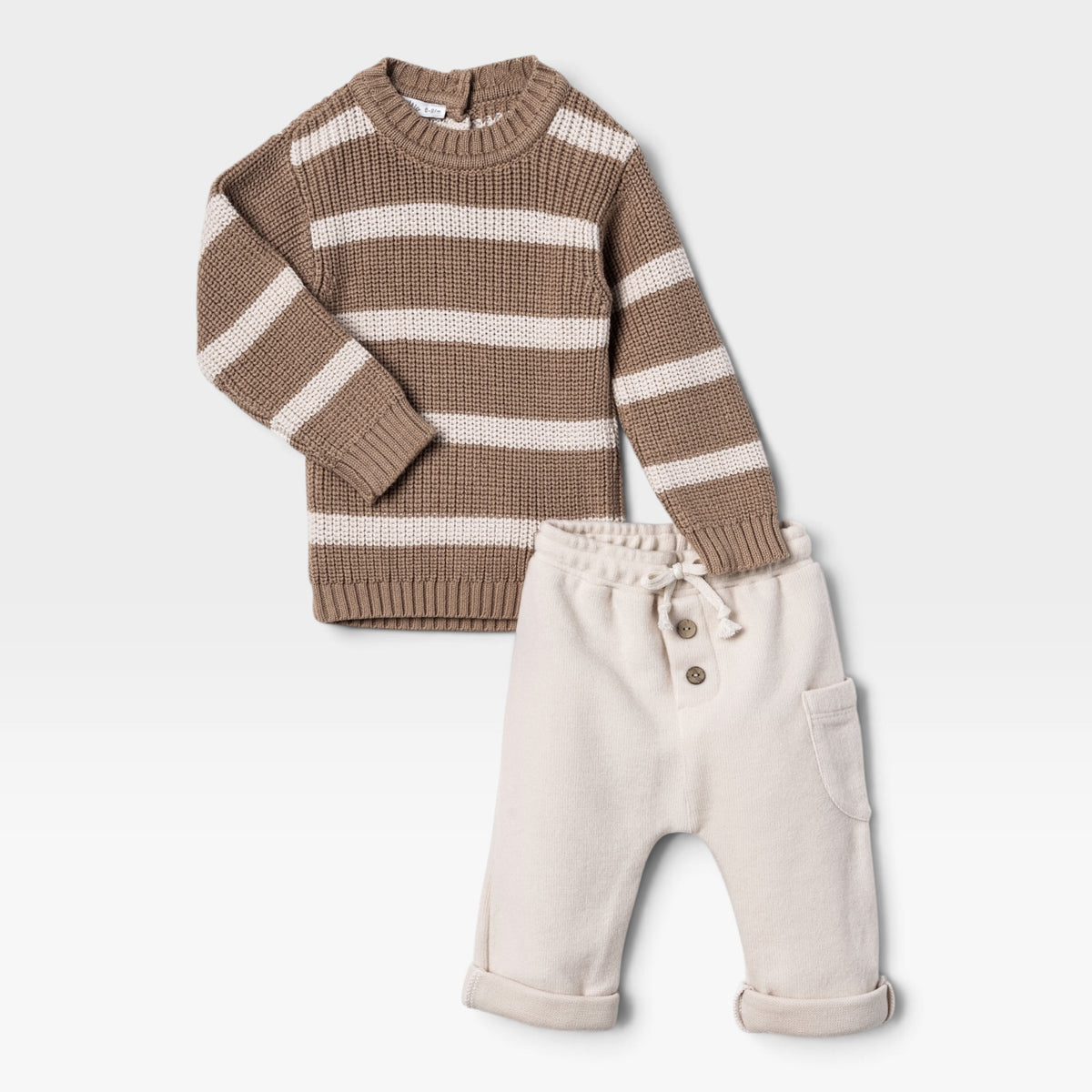 Cooler Knitted Set - Brown
