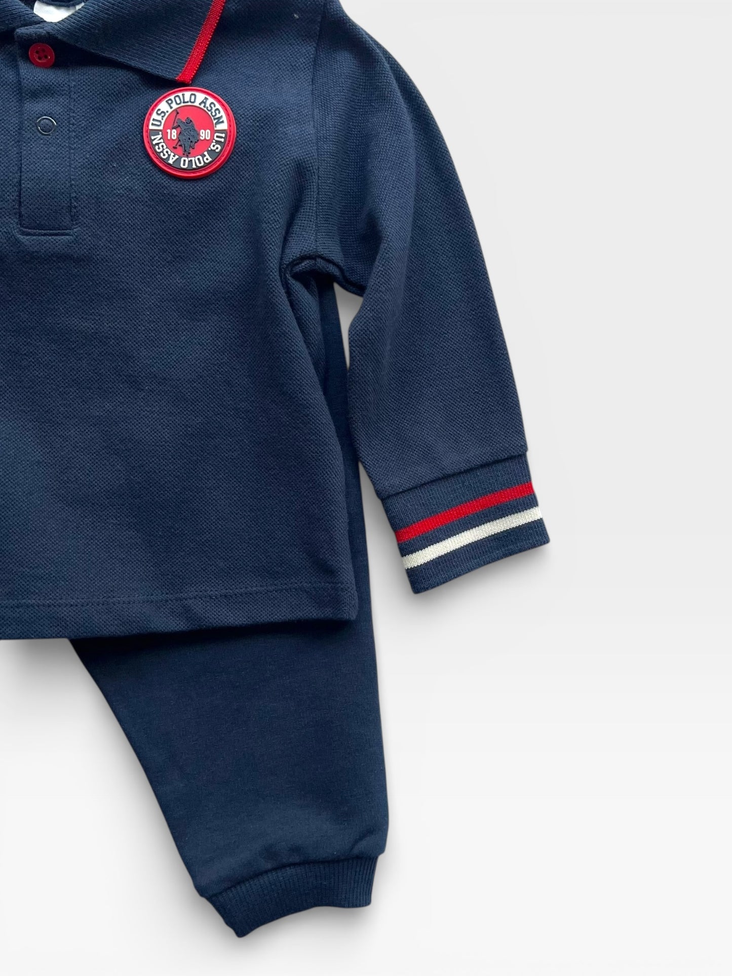 100% USPA Classic Polo Set - Navy Red