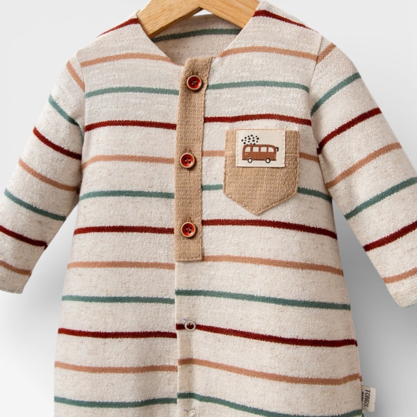 Soft Stripes Overall