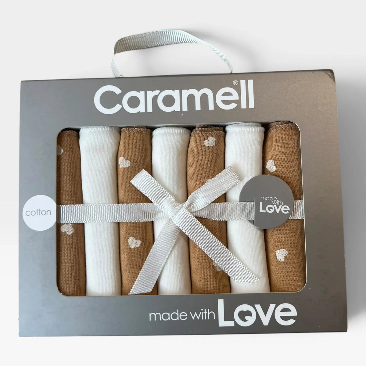 7 Pieces Mandil Set - hearts beige - 1