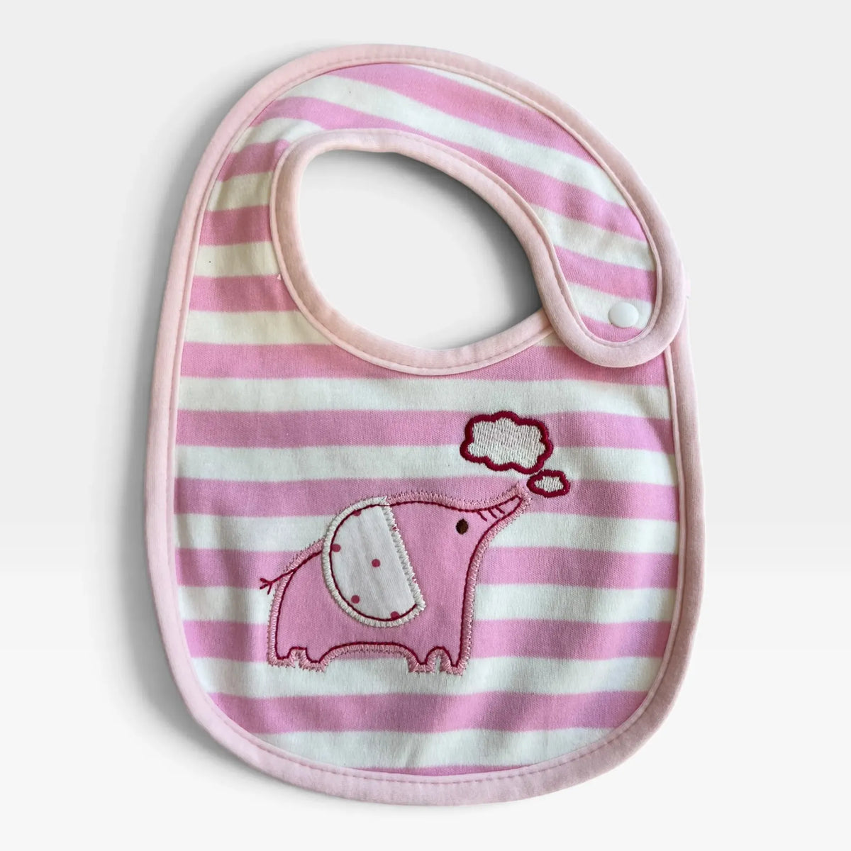 Leak Proof Pink Eleph Bib - 1