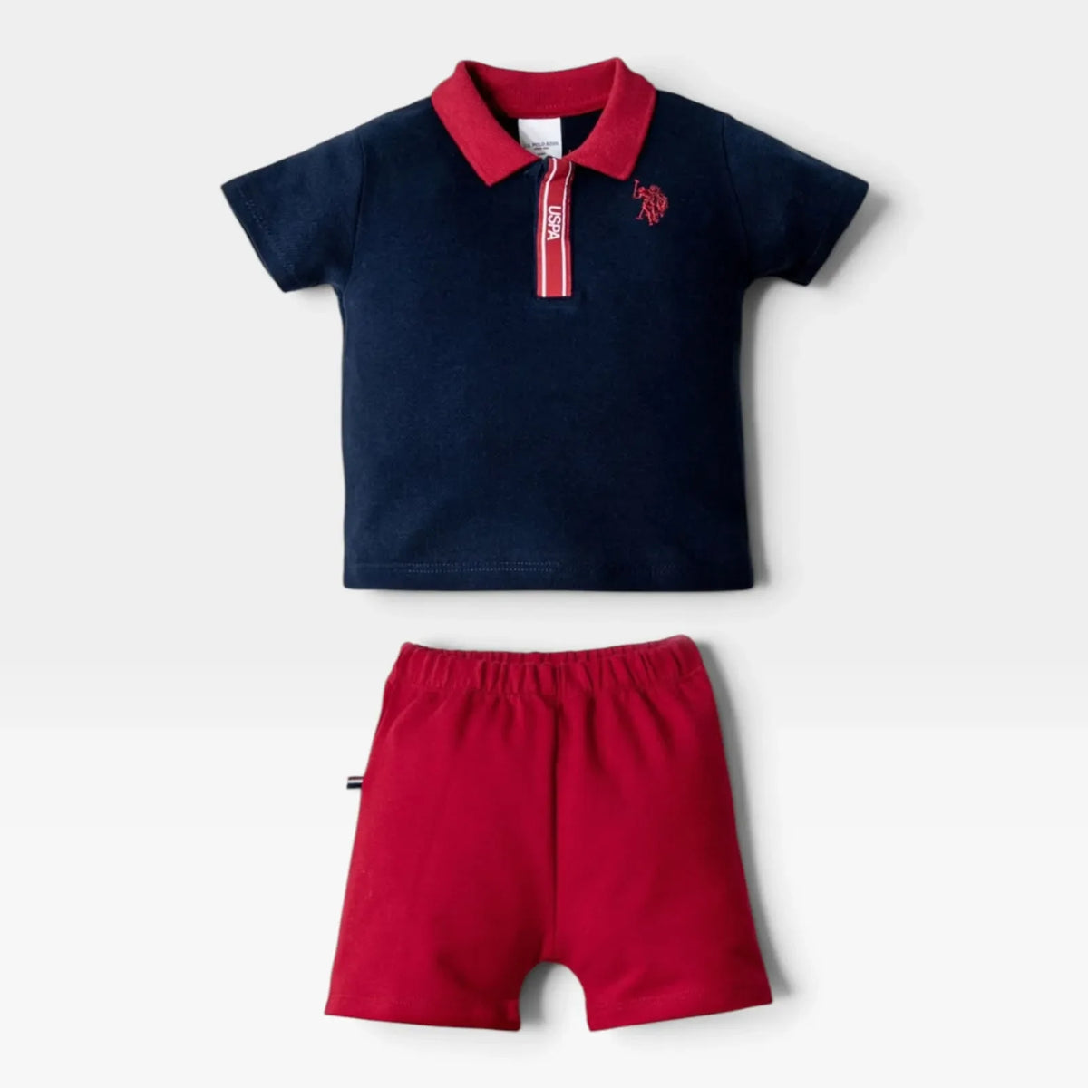 U.S. Polo 2-Piece Set - Navy.Red - 1