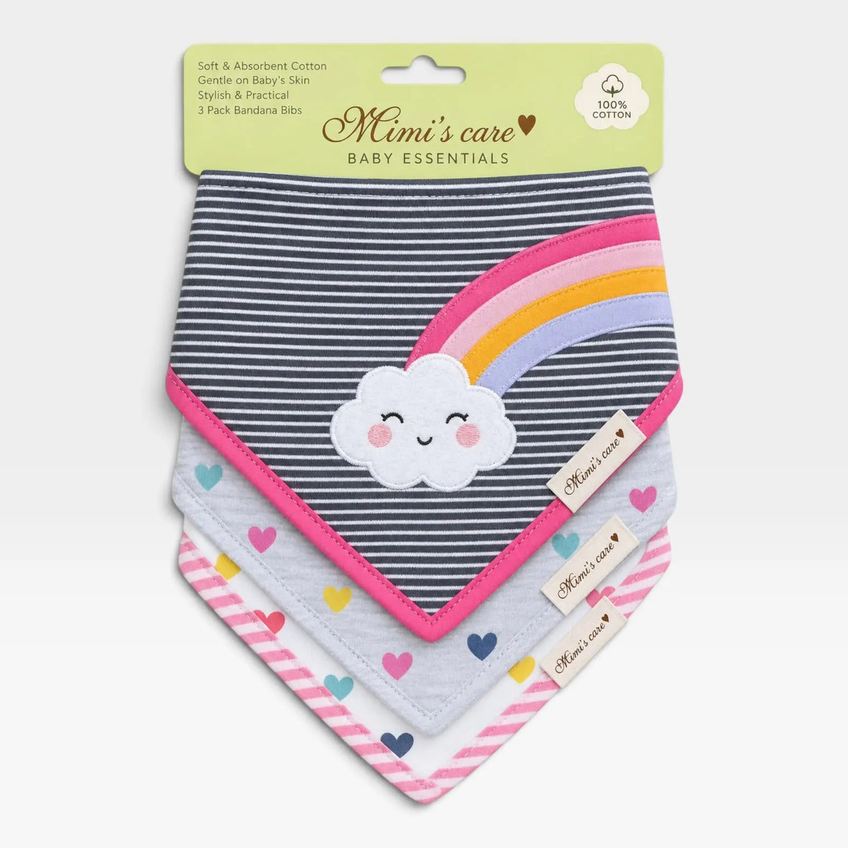 Cloudy Trible Bibs - 1