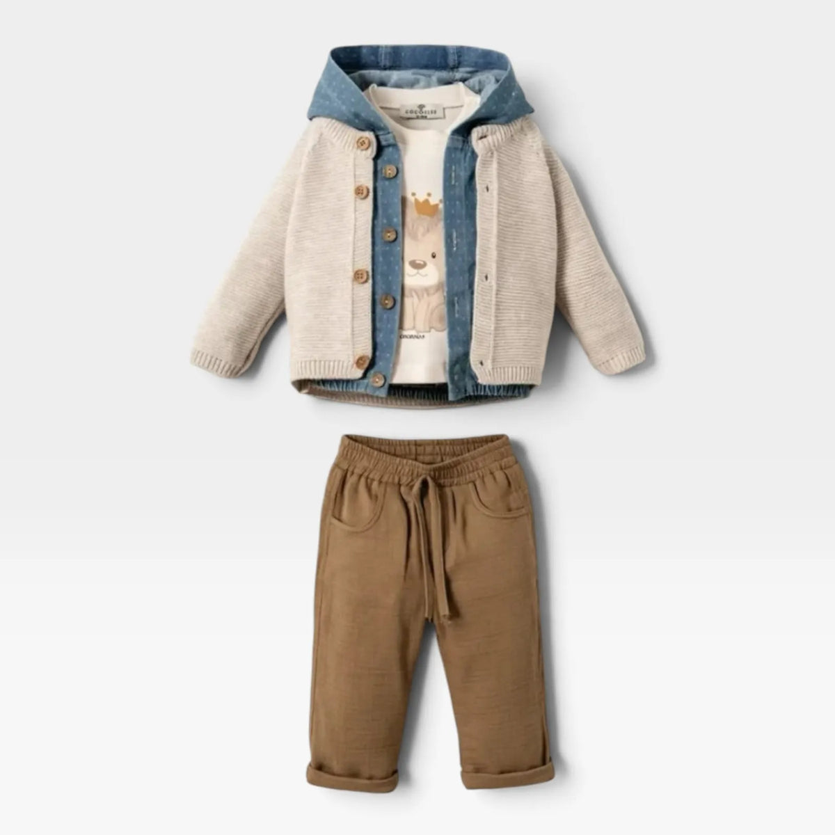 Little Leo Set- beige - 1