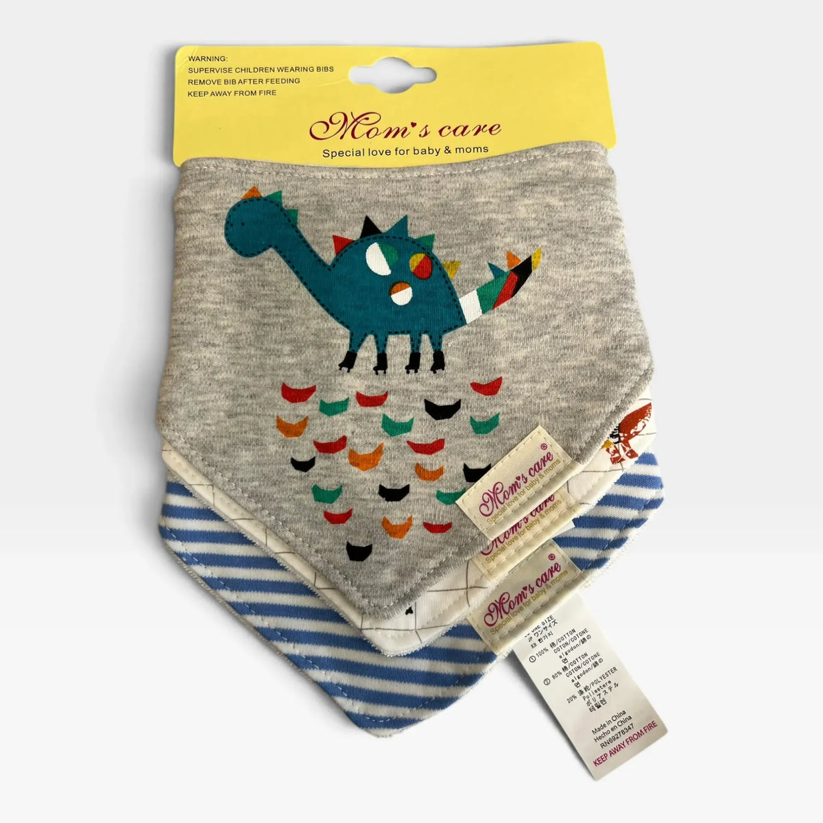 Colorful Dino Bibs - 1
