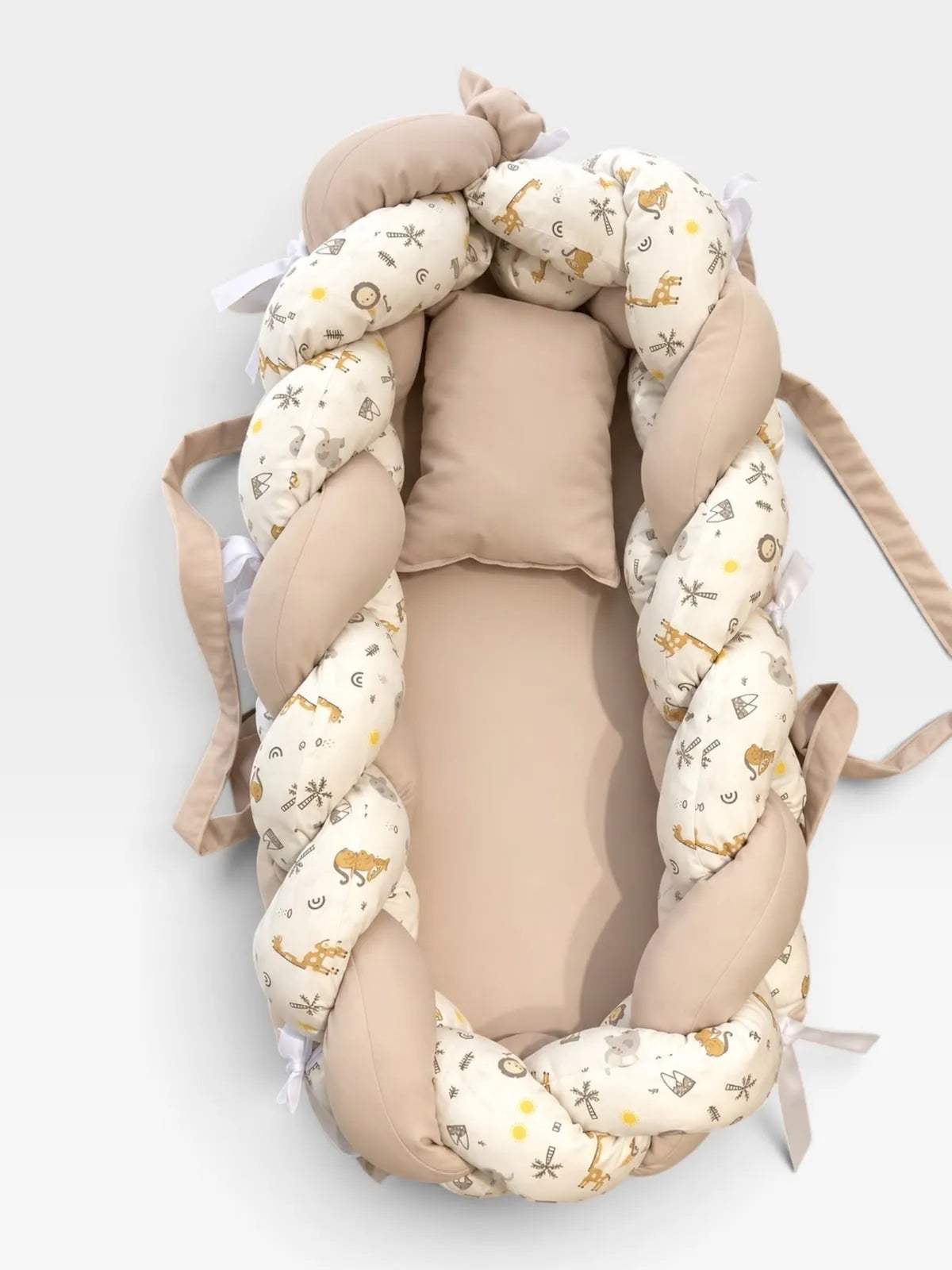 Baby Nest with Pillow - Beige - 1