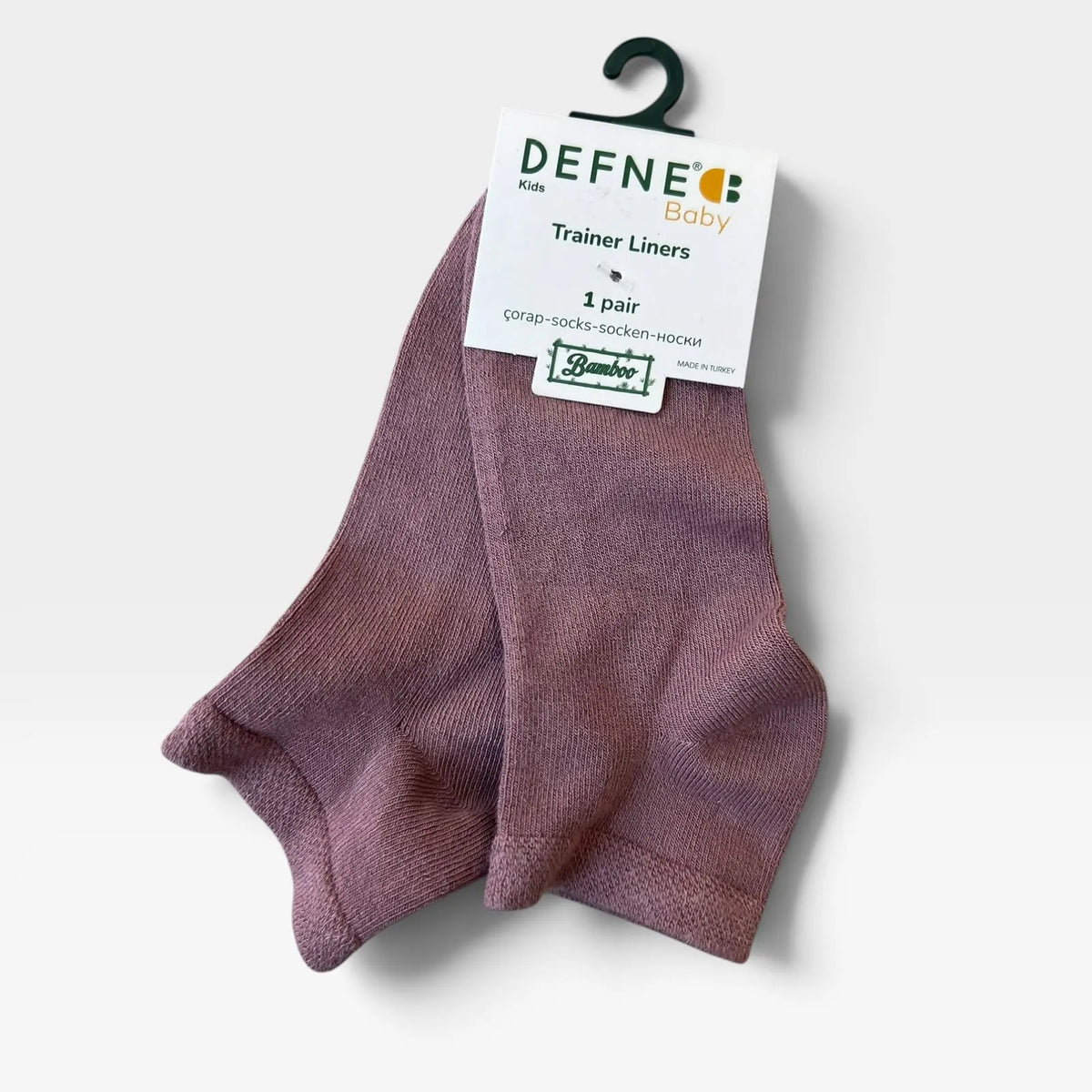 Plain Cotton Socks - Purple - 1
