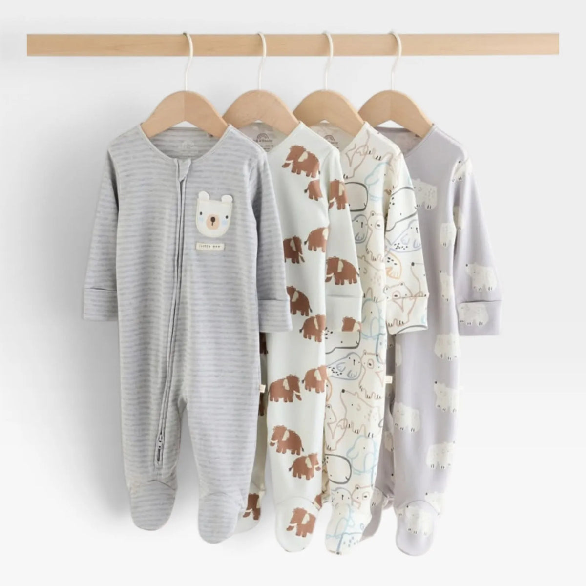 NEXT Grey Winter Animals Overall - 1