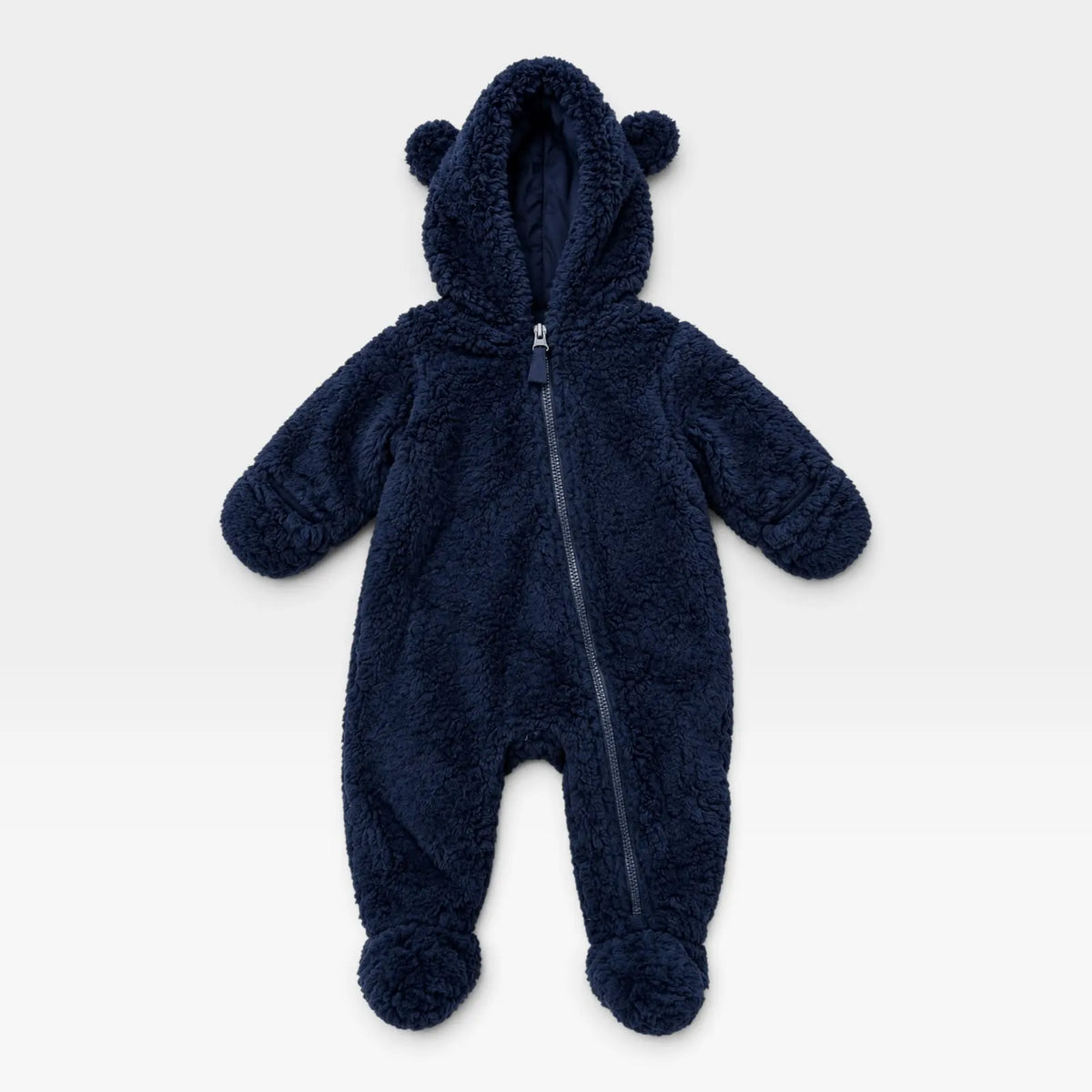 Fluffy Baby Overall - Navy - 1
