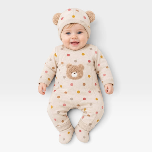 Bear Dotted Overall