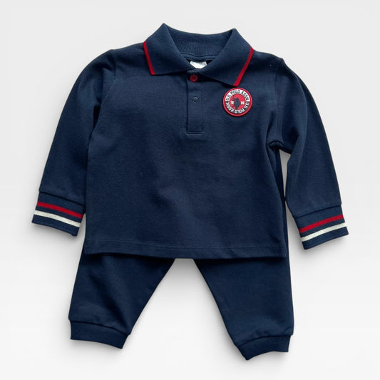 100% USPA Classic Polo Set - Navy Red