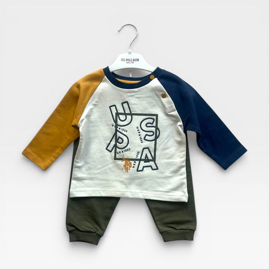 100% Original USPA Legacy Polo Set - Green Pants