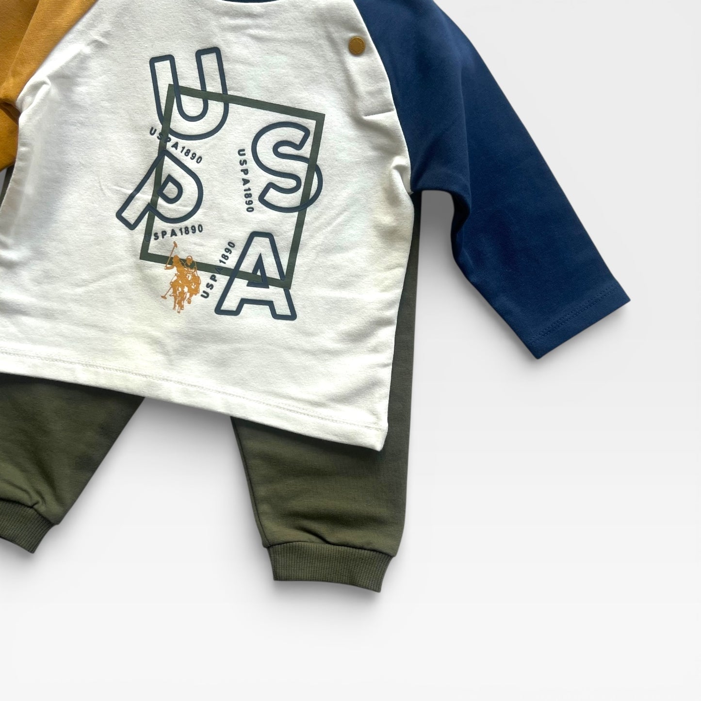 100% Original USPA Legacy Polo Set - Green Pants