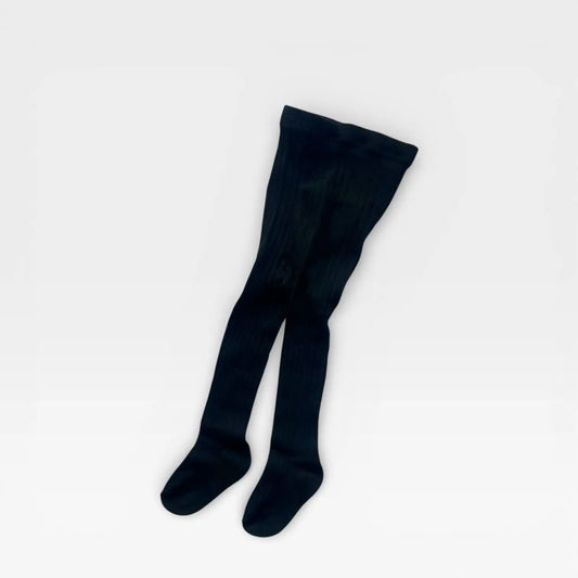 Baby Cotton Tights - Black