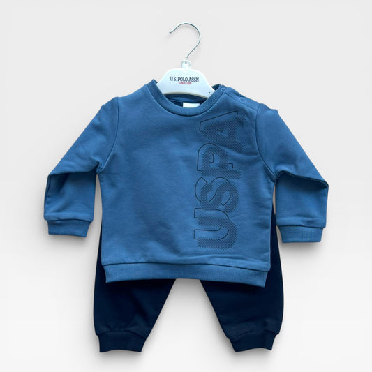 100% USPA Signature Polo Set - Blue