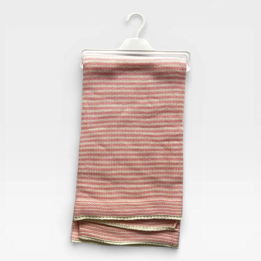 Pink Stripes Wool Blanket