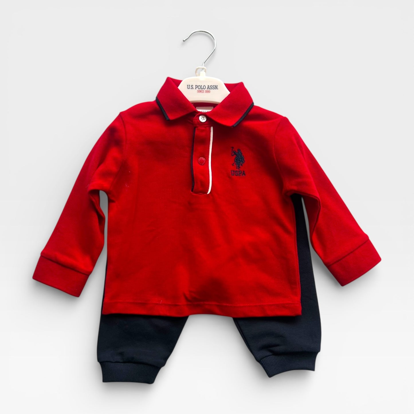 100% USPA Classic Polo Set - Red