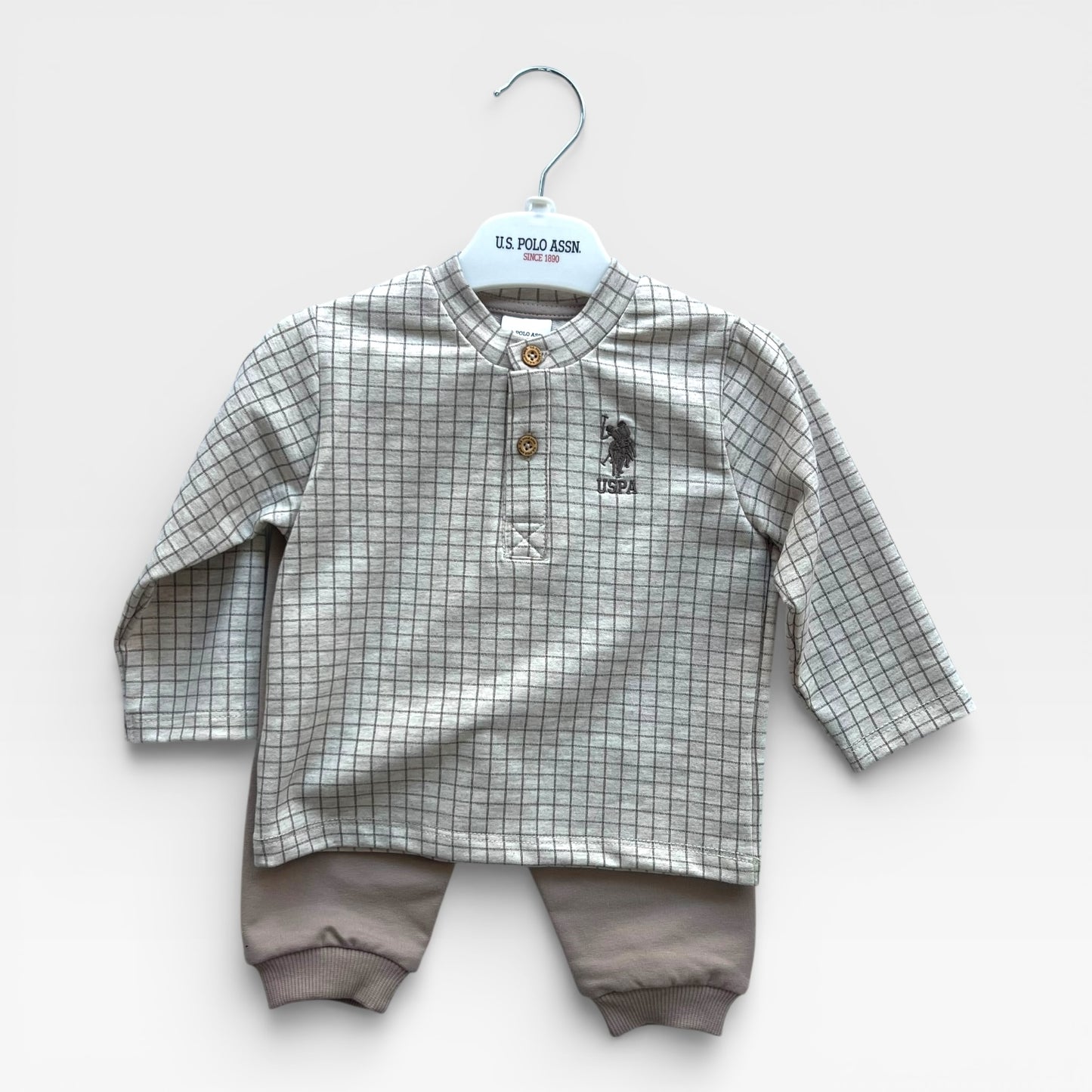 100% USPA Classic Polo Set - Square Shirt