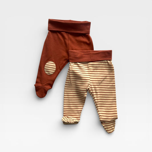 2 Closed Legs Pants - Stripes