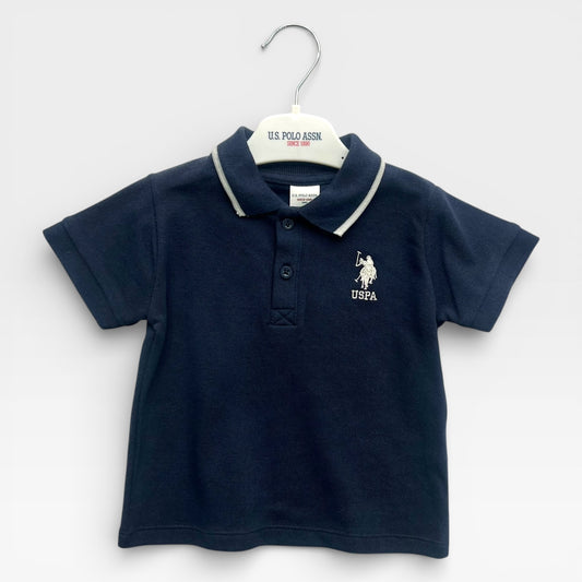 100% Original USPA Classic Short Sleeve Top - Navy