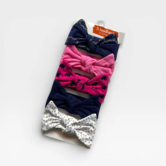 5-Piece Cotton Baby Headband Set