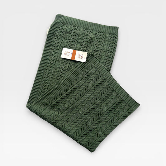 Emerald Knit Blanket