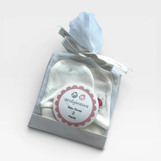 Pure Cotton Baby Mittens – 2 Pack