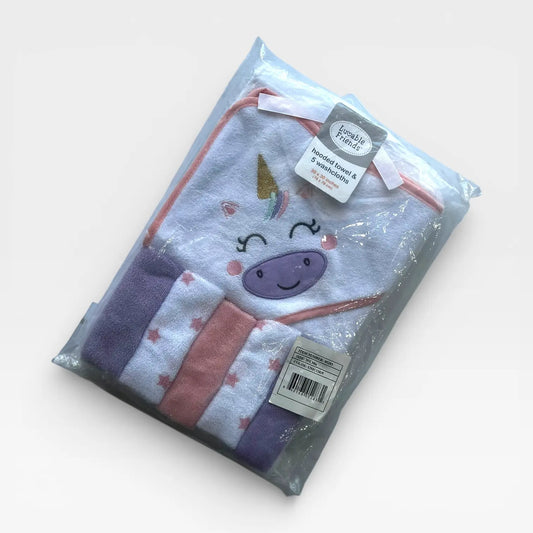 Cozy Bath Towel Set - Pink Unicorn