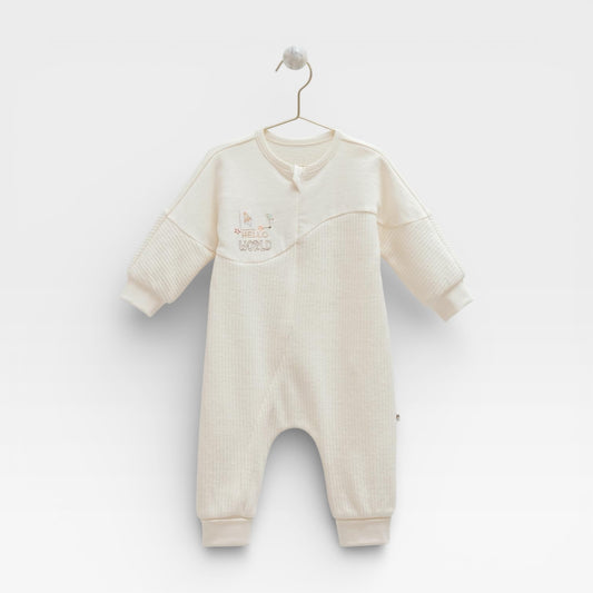 Hello World Overall - Cream