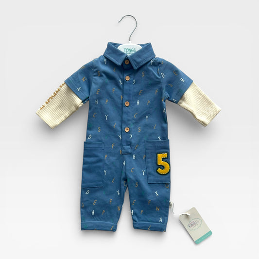 abc overall blue