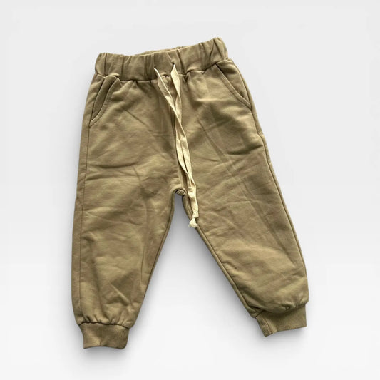 Soft & Warm Kids Pants - Dark Beige