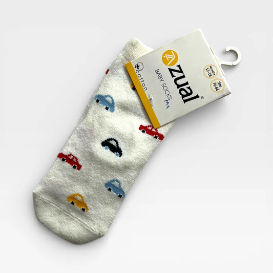 Cars White Socks