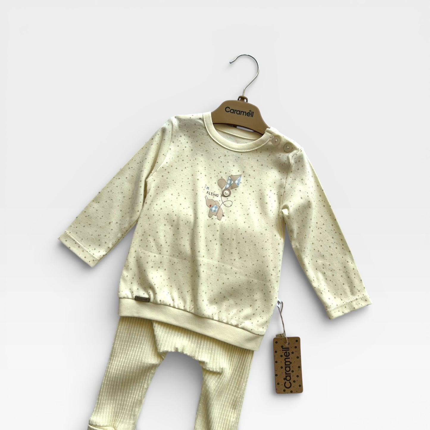 flying elephant set / beige