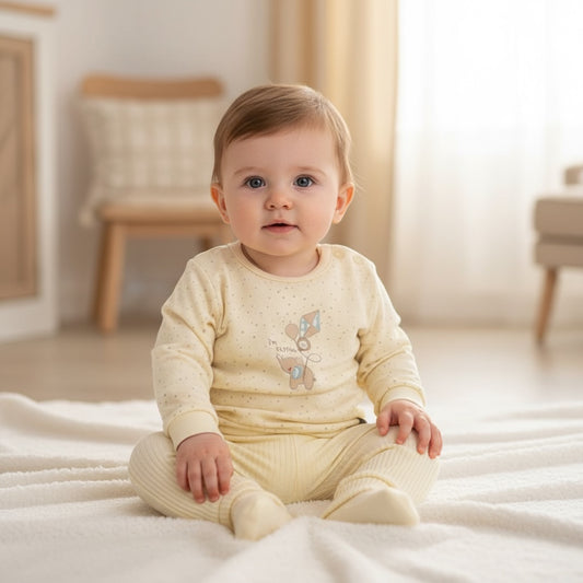 flying elephant set / beige