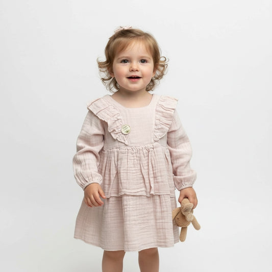 Warm Petals Dress - Pink