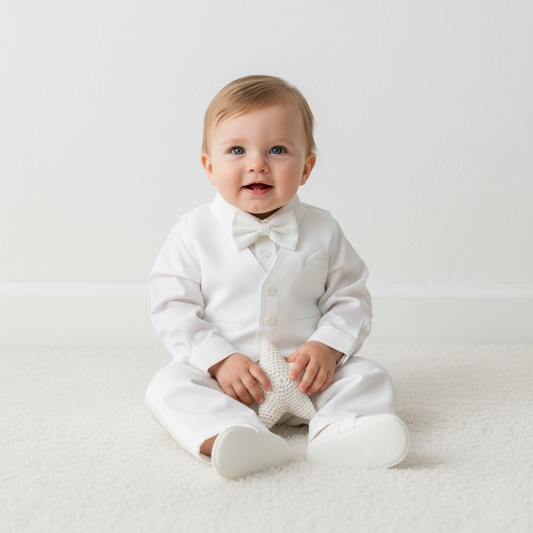 Baby Gent Formal Set - White
