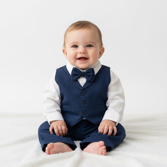 Baby Gent Formal Set - Navy