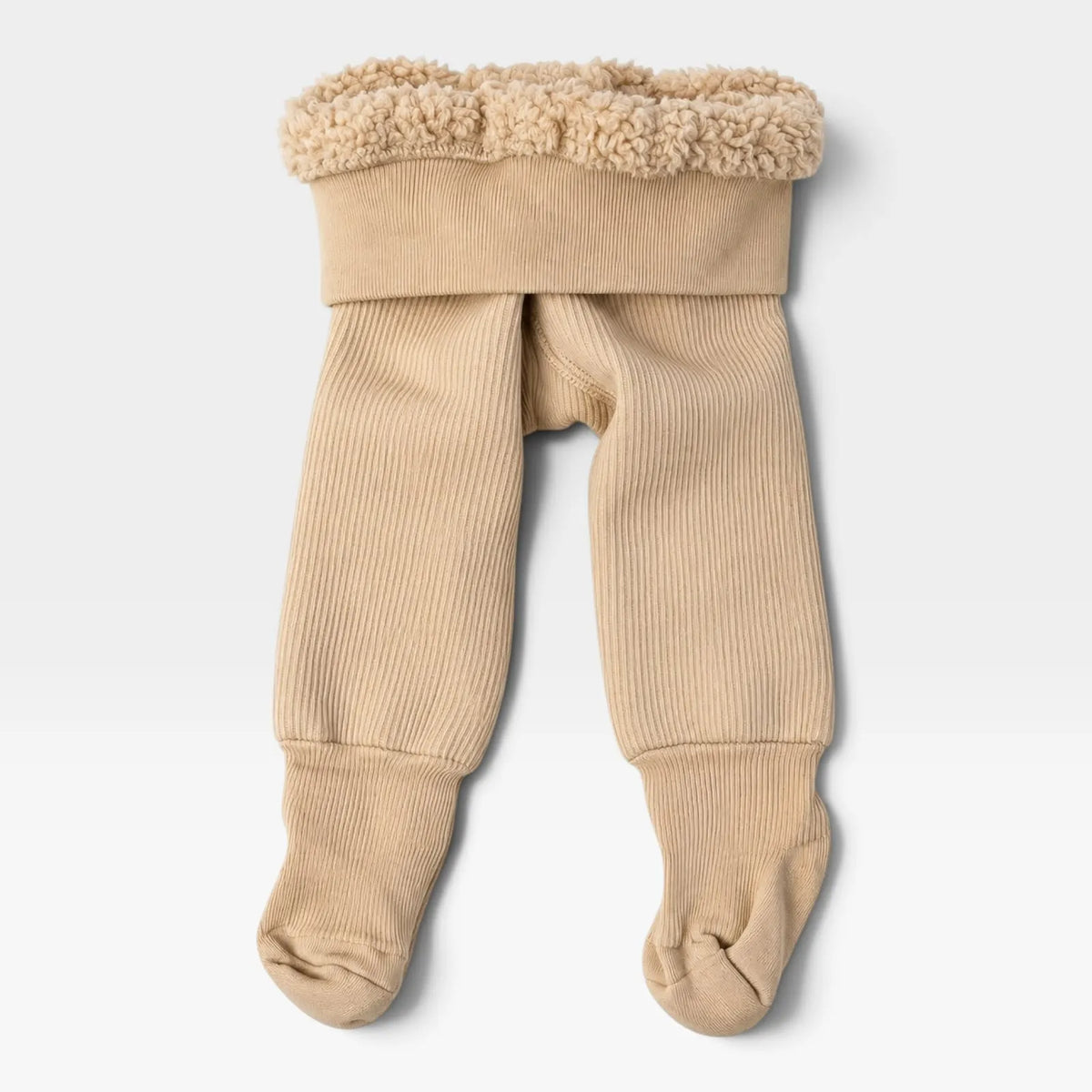 Thick Fleece-Lined Leggings - Beige - 1