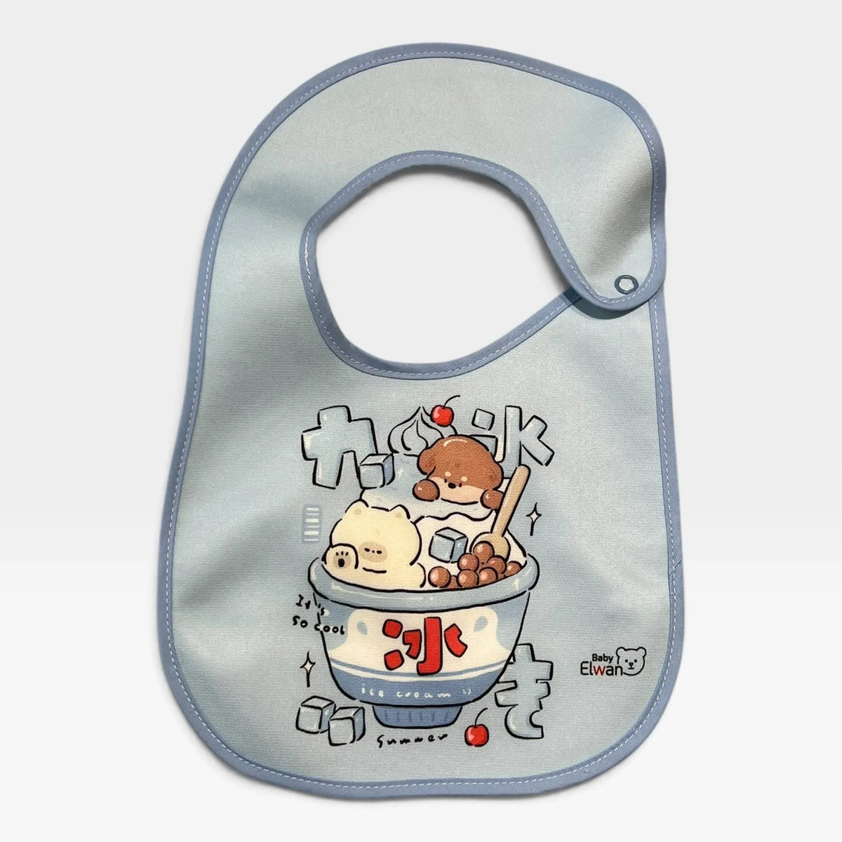 Leak-Proof Baby Bib - Blue - 1