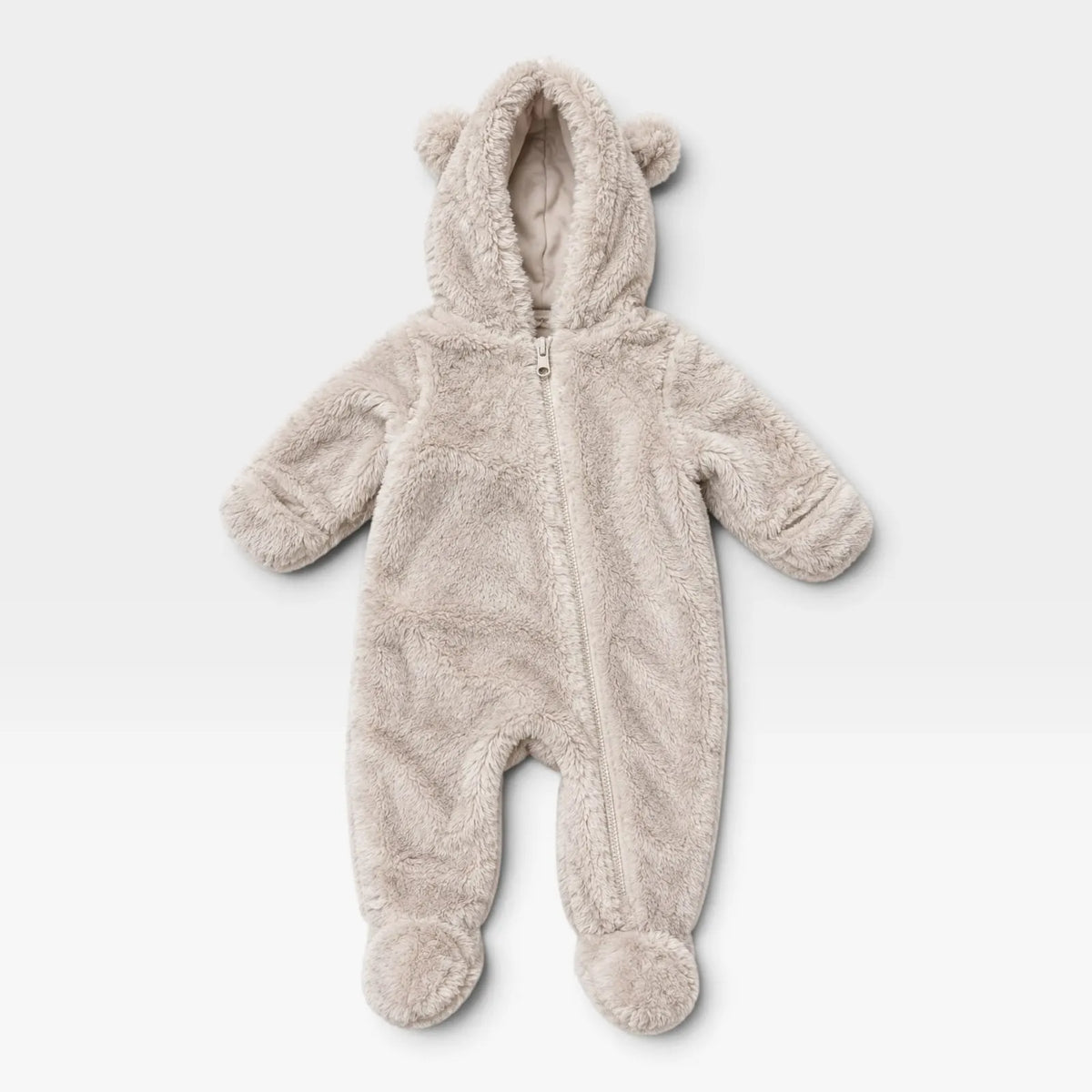 Fluffy Baby Overall - White - 1