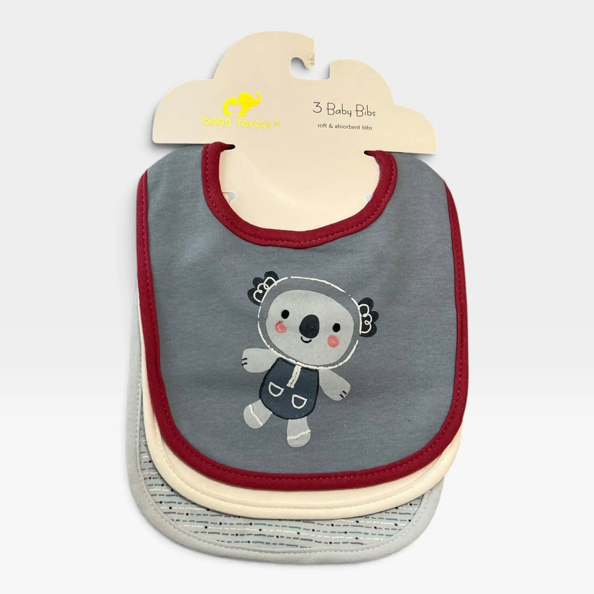 Blue Panda 3 Bibs Set - 1