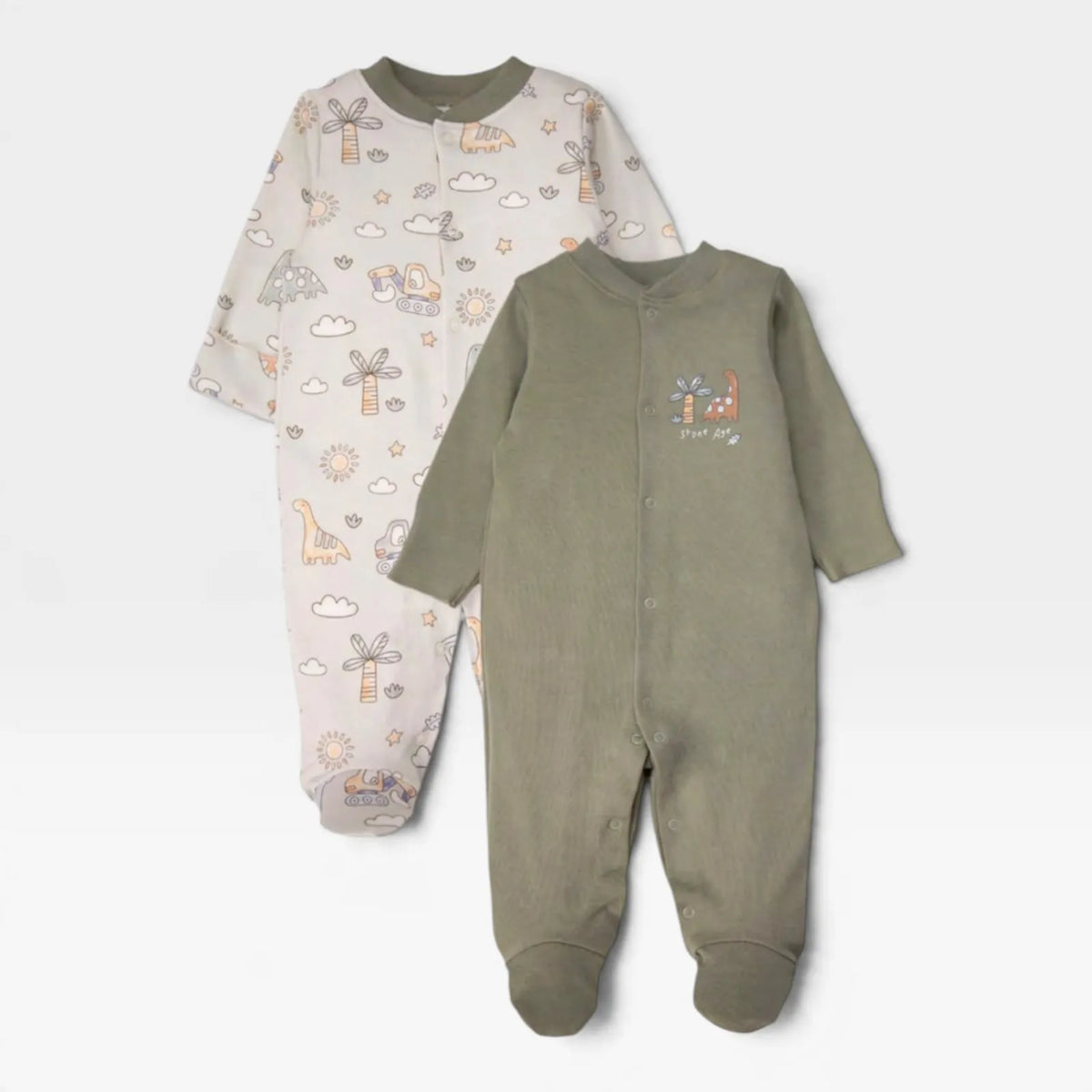Interlook footed Overalls - set of 2 - 1