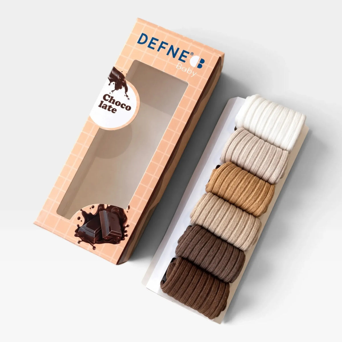 Choco Late Shades Socks - 6 Pieces Set - 1