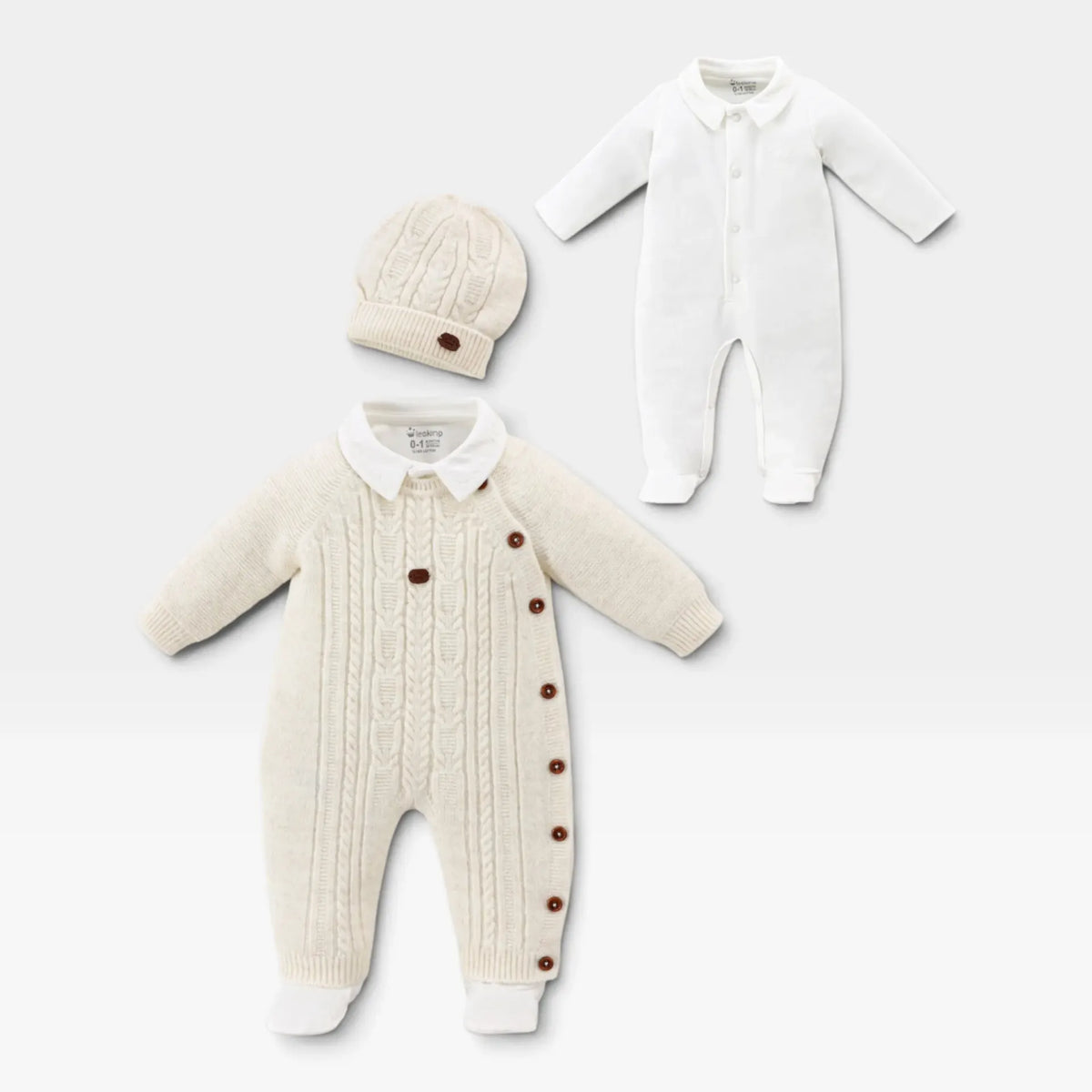 Colirano Overall Set-beige - 1
