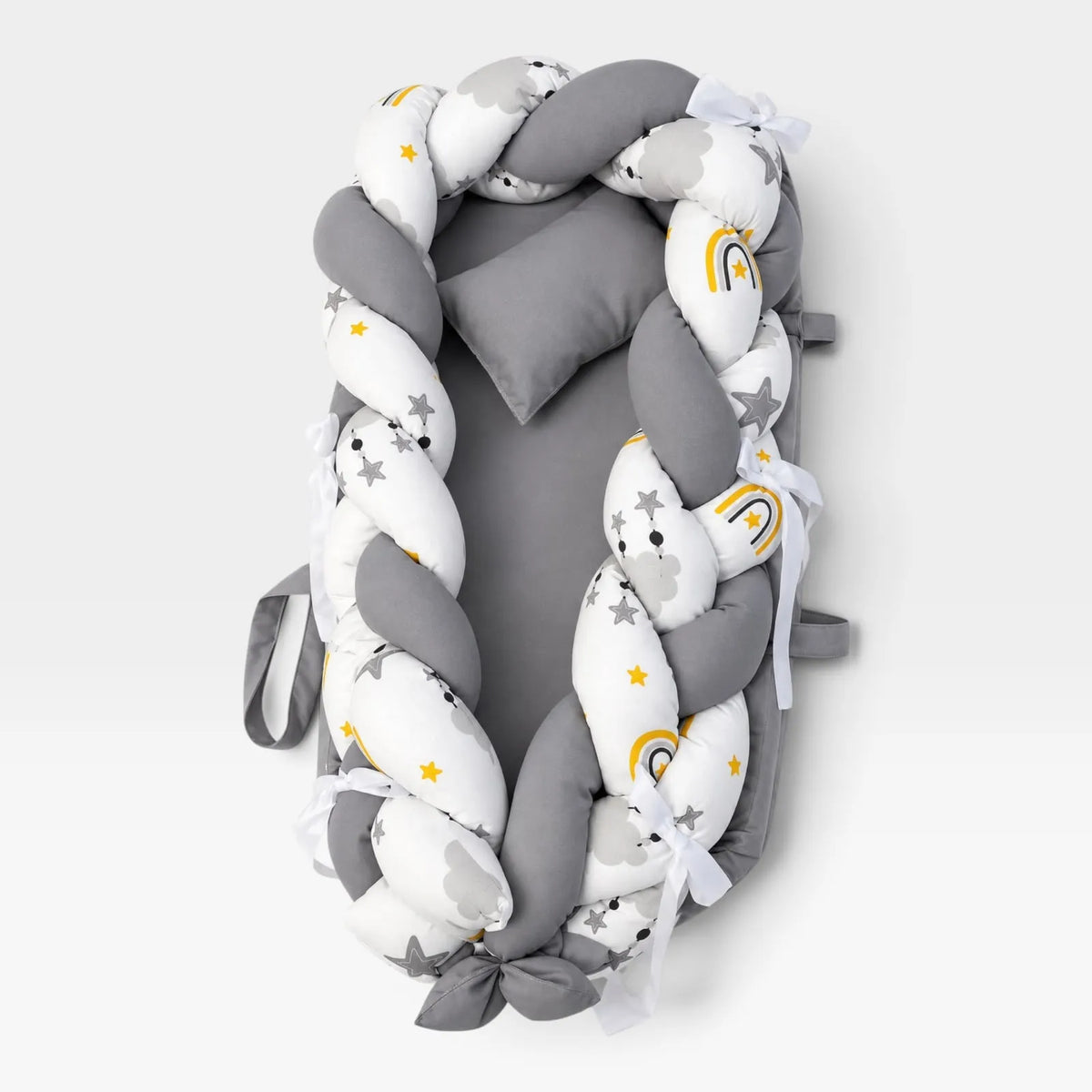 Baby Nest with Pillow - Grey - 1