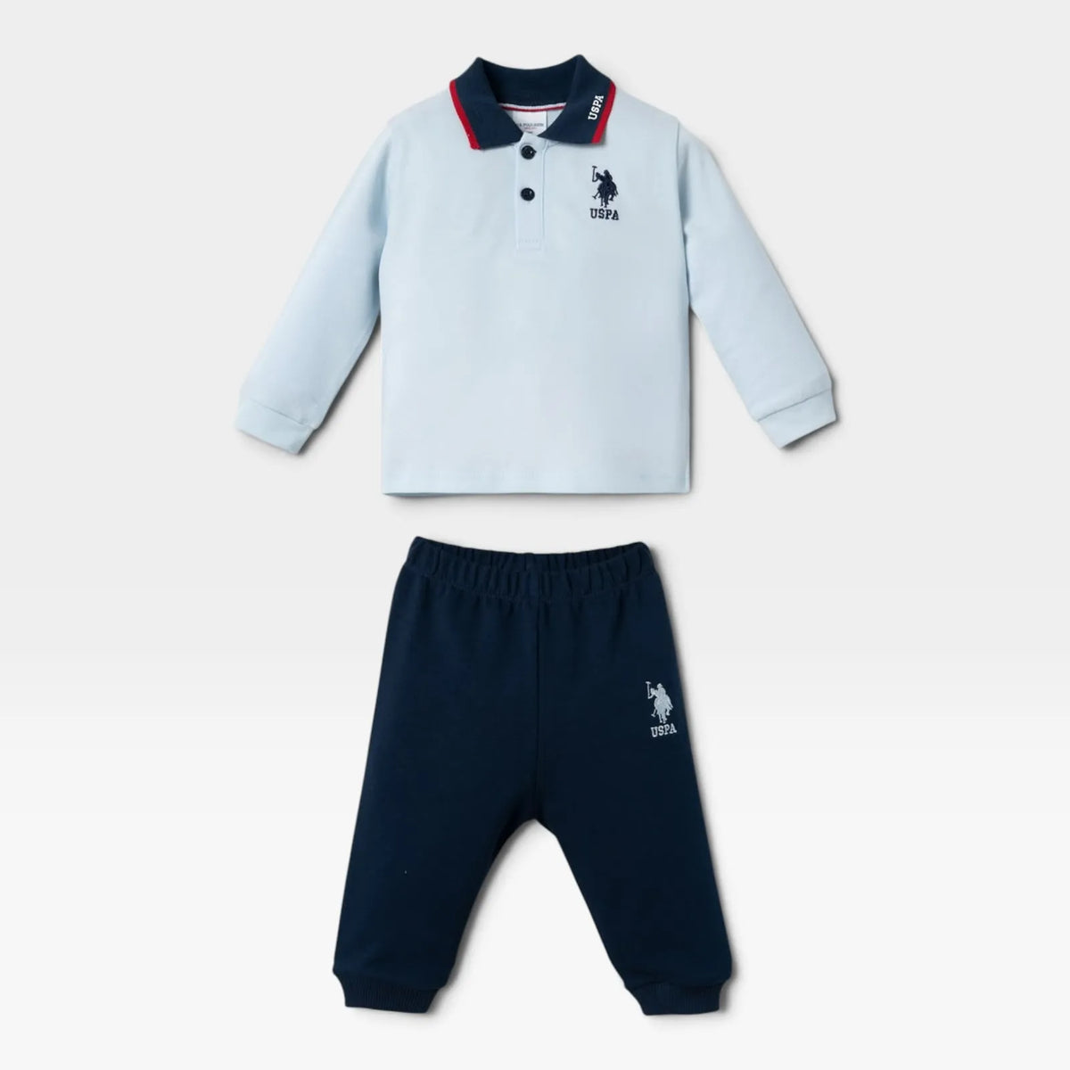 Cornato Us Polo Set-baby blue - 1