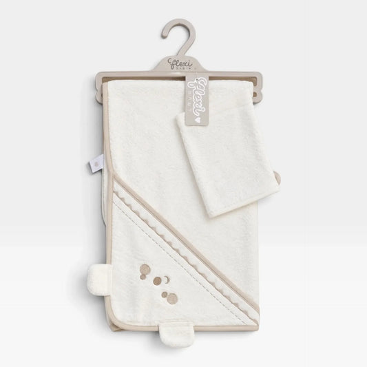 Baby Bear Bej Hooded Towel - 1