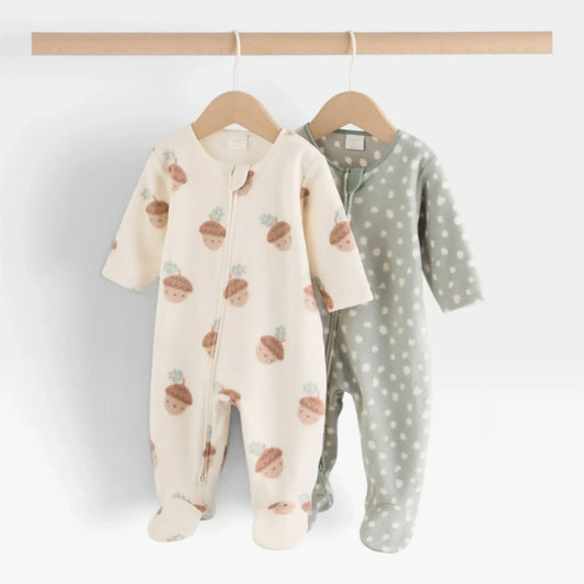 Sage Green Micro fleece Overall - 1